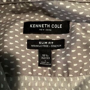 Kenneth Cole Gray Slim Fit Shirt